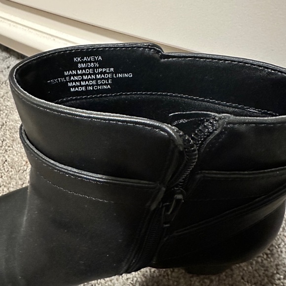 Black Buckle Kelly & Katie Booties with Zippers - Picture 7 of 7